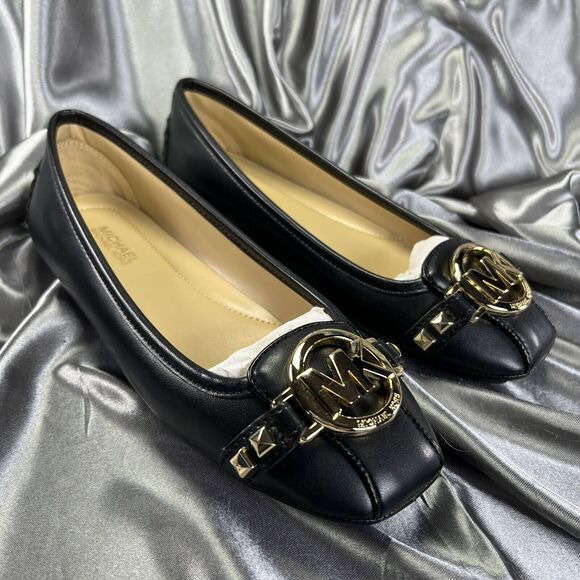 Michael Kors Fulton Loafers Women’s 5M Medallion Ballerina Flats Moccasins Shoes - Picture 1 of 16